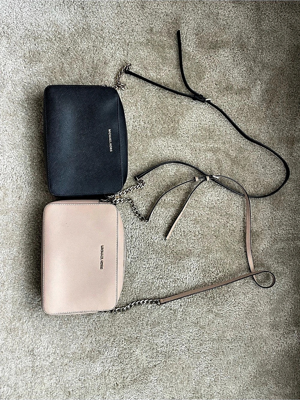 Micheal Kors Crossbody Bags in Black & Pink Beige